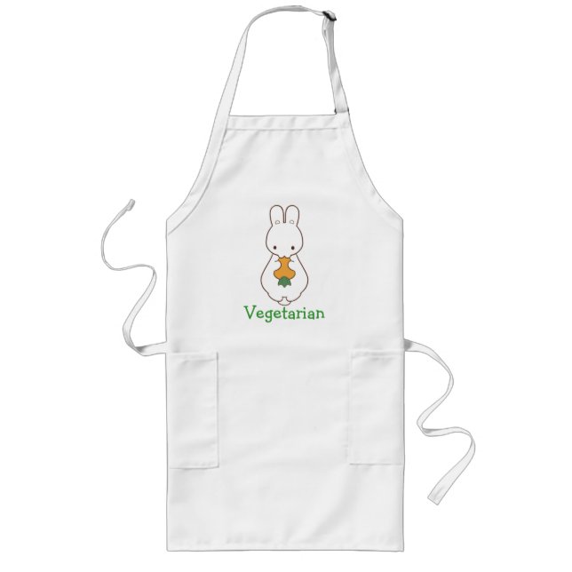 Vegetarian Kawaii Rabbit Apron (Front)