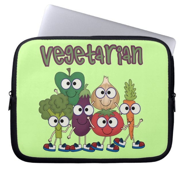 Vegetarian Laptop Sleeve (Front)
