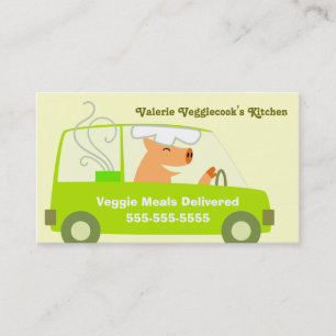 Vegetarian Meal Delivery Business Business Card