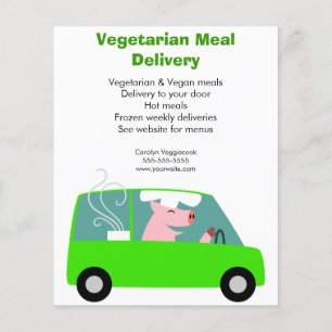 Vegetarian Meal Delivery Service Flyer
