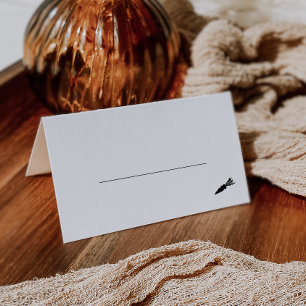 Vegetarian Meal Option Wedding Place Card