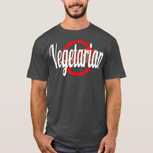 Vegetarian Meat Crossed Out T-Shirt