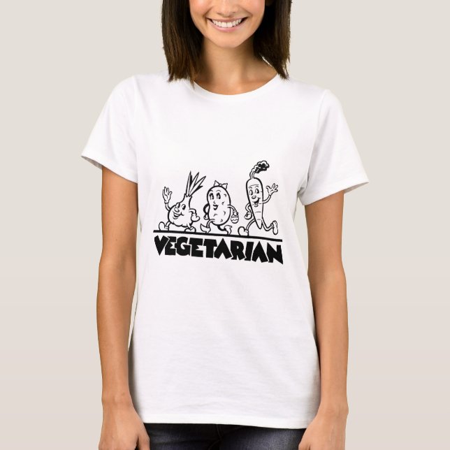 Vegetarian merchandise T-Shirt (Front)