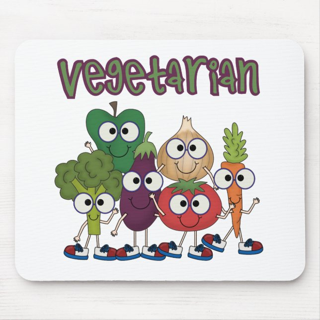 Vegetarian Mouse Pad (Front)