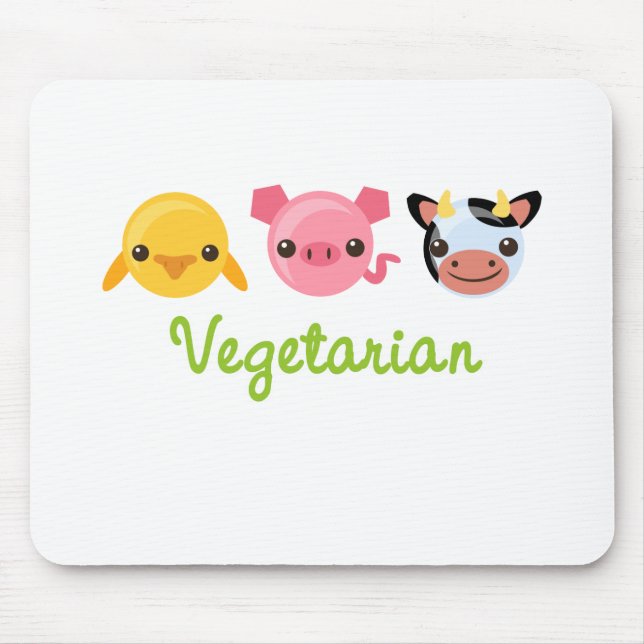 Vegetarian Mouse Pad (Front)