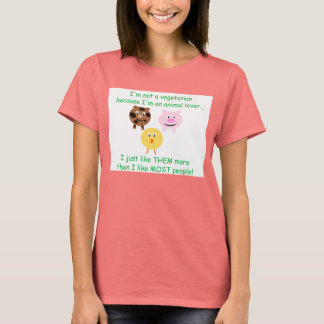 Vegetarian Not An Animal Lover Shirt