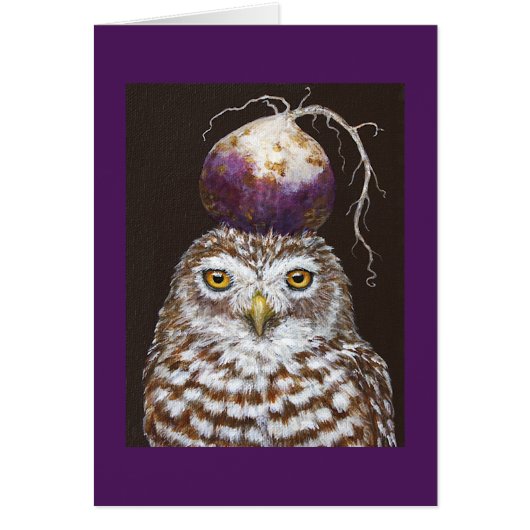 Vegetarian Owl card (Front)