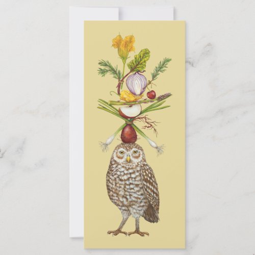 Vegetarian Owl flat card