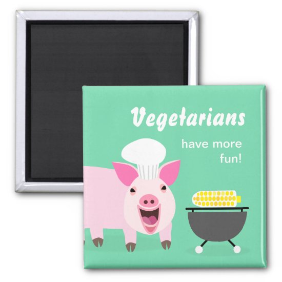 Vegetarian Pig Magnet