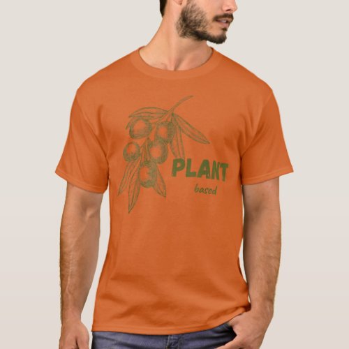 Vegetarian Plant Based Vegan Gift  T_Shirt