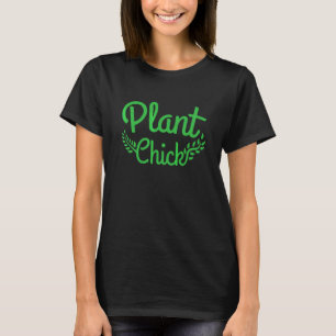 Vegetarian Plantbased Eater Womens Plant Chick Veg T-Shirt