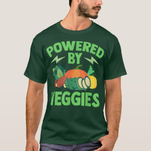 Vegetarian Powered By Veggies Vegan T-Shirt
