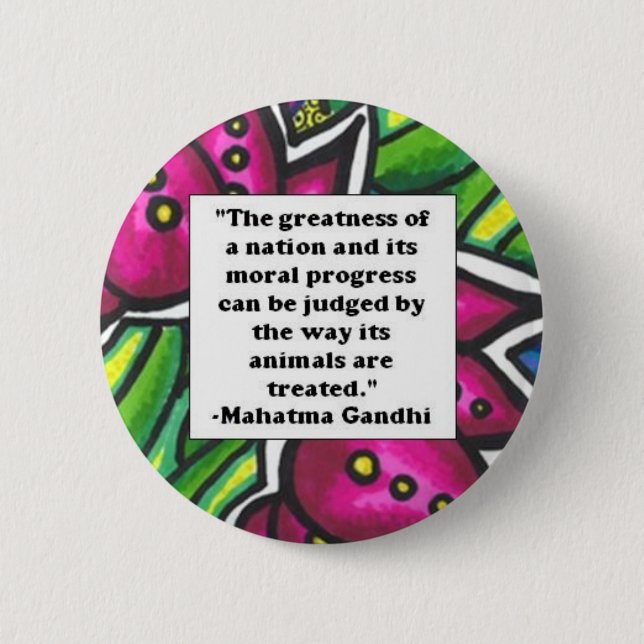 Vegetarian Quote Button (Front)