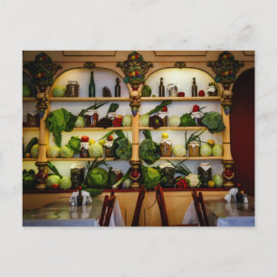 Vegetarian restaurant ( display ) postcard