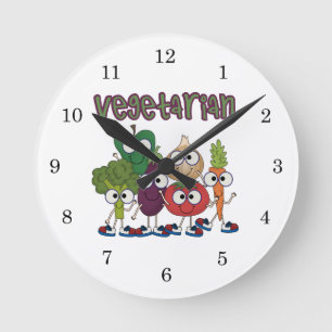 Vegetarian Round Clock