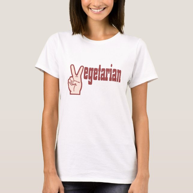 Vegetarian Salute T-Shirt (Front)