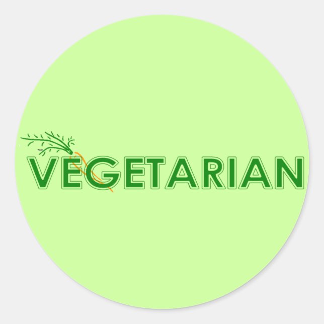 Vegetarian Stickers (Front)