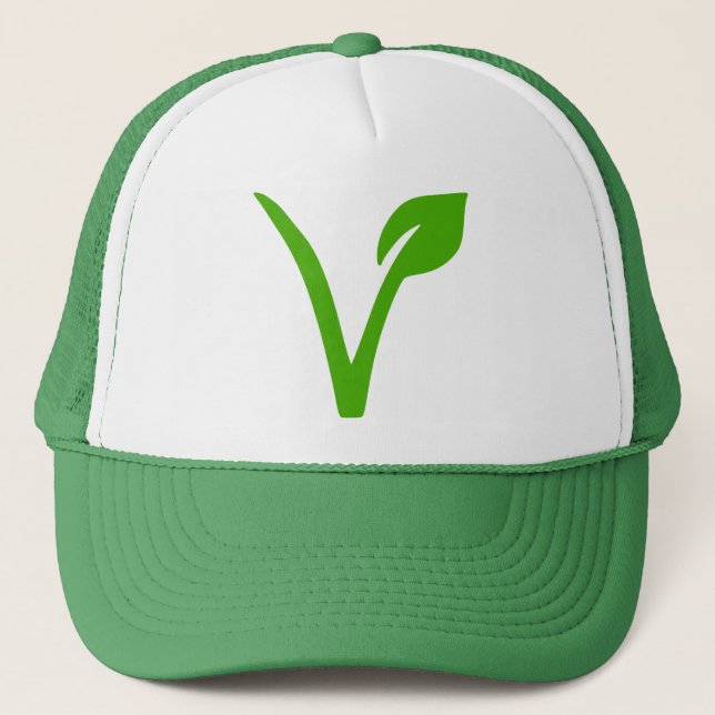 vegetarian symbol,vegetarians,veggie, trucker hat (Front)