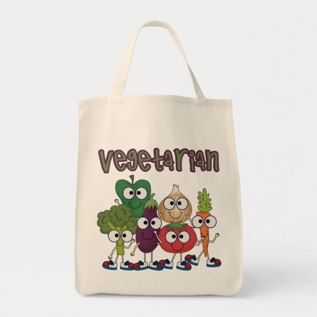 Vegetarian Tote Bag (Front)