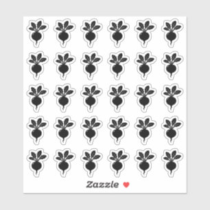 Vegetarian Wedding Place Card Meal Menu Choice Sticker