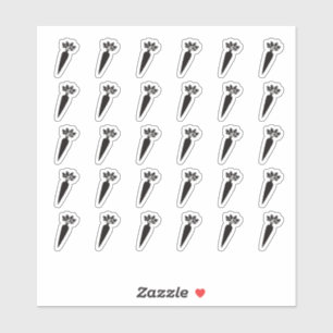 Vegetarian Wedding Place Card Meal Menu Choice Sticker