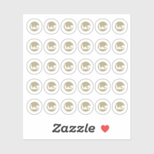 Vegetarian Wedding Place Cards Meal Choice Sticker