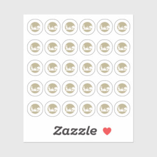 Vegetarian Wedding Place Cards Meal Choice Sticker