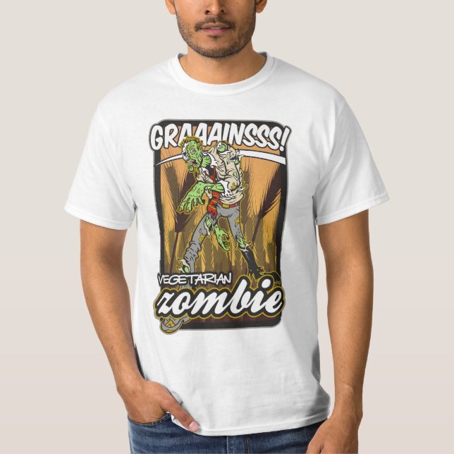 Vegetarian Zombie T-Shirt (Front)