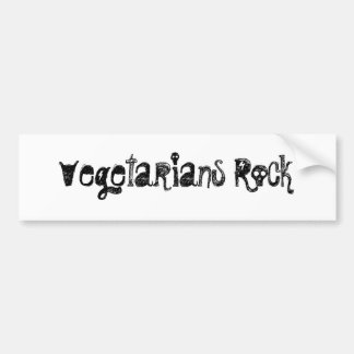 Vegetarians Rock Bumper Sticker