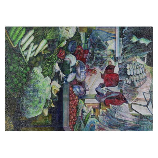 Vegetatian Club Meets Here Cutting Board (Front)