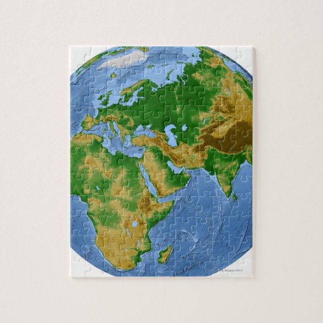 Vegetation Map 3 Jigsaw Puzzle (Vertical)