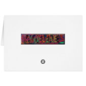 Vegeterian Buddha(lethal shade of blue2) Cards (Back Horizontal)