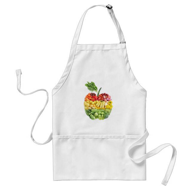 Veggie Apple Adult Apron (Front)