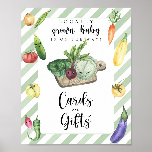 Veggie baby shower - cards and gifts  poster (Front)