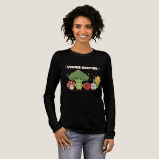 Veggie Besties | Cute Kawaii Cartoon Vegetable Tri-Blend Shirt