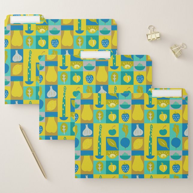 Veggie Blocks I File Folder (Set)
