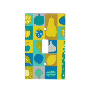 Veggie Blocks I Light Switch Cover