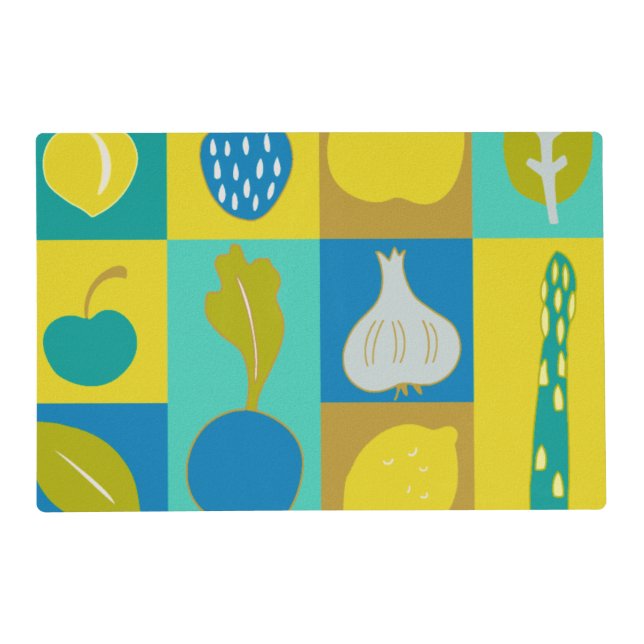 Veggie Blocks I Placemat (Front)
