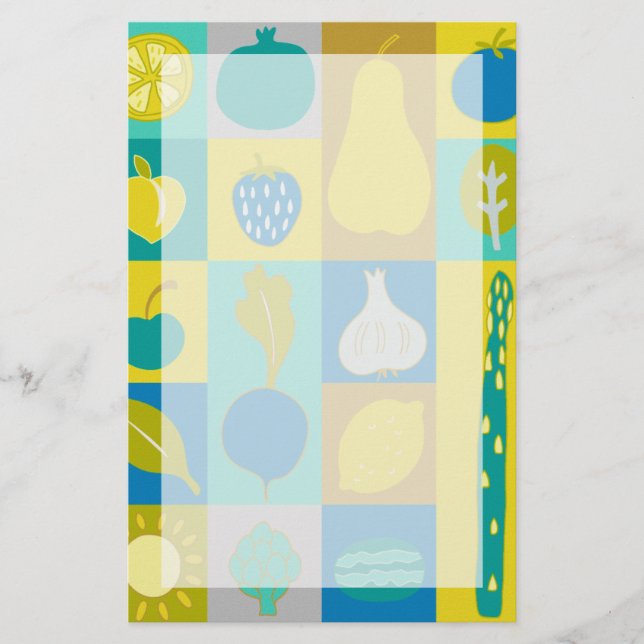 Veggie Blocks I Stationery (Front)