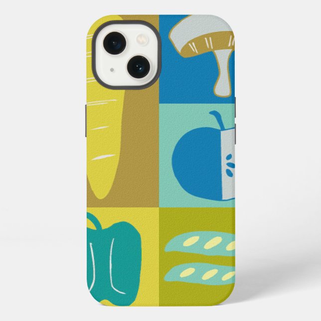 Veggie Blocks II Iphone Case (Back)