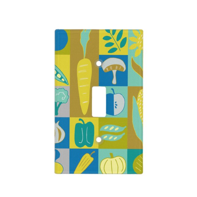 Veggie Blocks II Light Switch Cover (Front)
