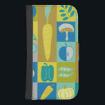 Veggie Blocks II Galaxy S4 Wallet Case<br><div class="desc">Home Décor</div>