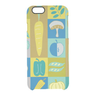 Veggie Blocks II Clear iPhone 6/6S Case