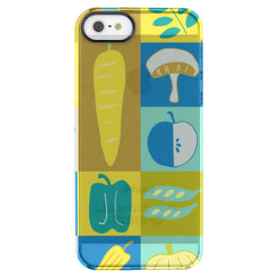 Veggie Blocks II Clear iPhone SE/5/5s Case