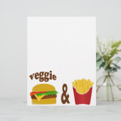 Veggie Burger and Fries (Standing Front)