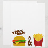 Veggie Burger and Fries (Front/Back)