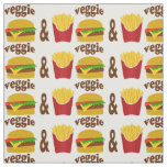 Veggie Burger and Fries Fabric