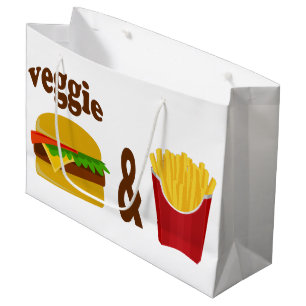 Veggie Burger and Fries Large Gift Bag
