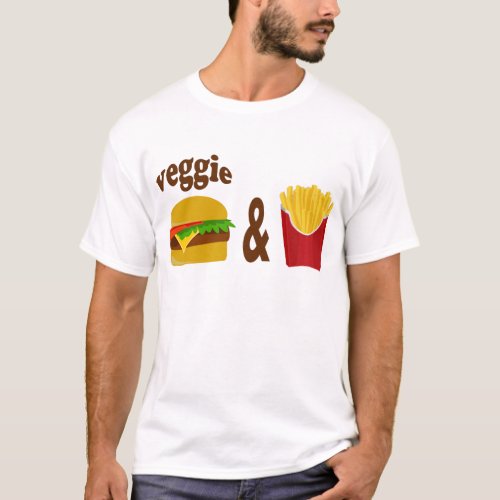 Veggie Burger and Fries T_Shirt
