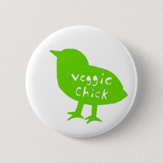 Veggie Chick Button (Green)
